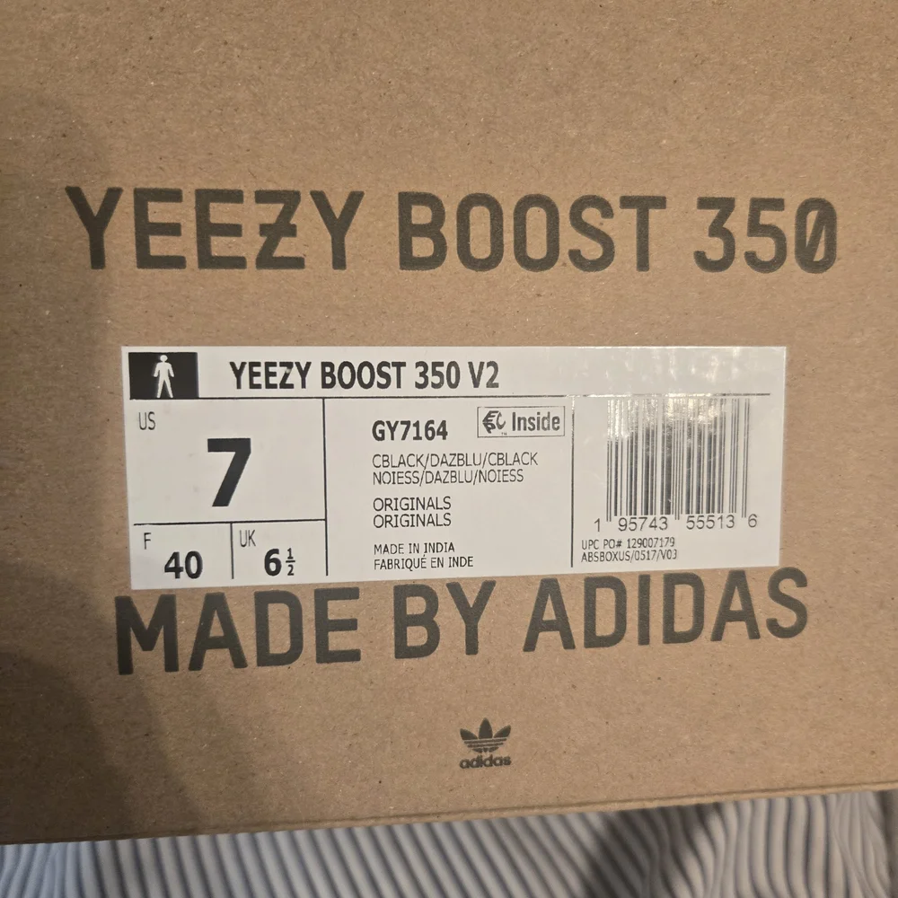 Yeezy Youth Sneakers in Black and Blue - Picture 2 of 4